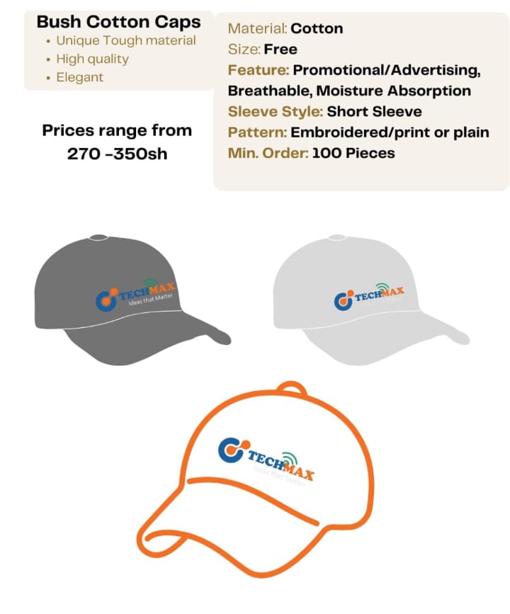 Branding Services by Techmax: Elevate Your Brand Identity, bush cotton caps